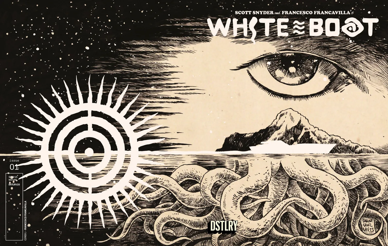 DSTLRY White Boat 1 tegneserie Francavilla digital debut